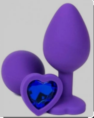 Пробка "Ювелир" силиконовая с синим кристаллом М Интим Хаус