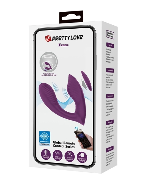 Вибратор "Pretty Love" Franz с магнитом для трусиков управление с приложения - Фотография №2