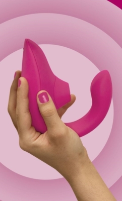 Вибратор "Womanizer" Blend малиновый Интим Хаус