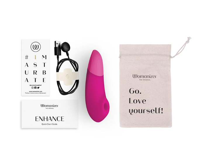 Вибратор "Womanizer" Enhance вакуумный для клитора, розовый - Фотография №2