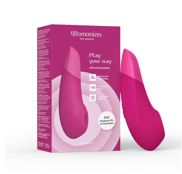 Вибратор "Womanizer" Enhance вакуумный для клитора, розовый - Фотография №3