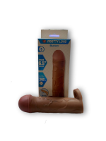 Насадка "Pretty Love" Bunion телесная с кольцом для мошонки удлинение на 25 мм - Фотография №5