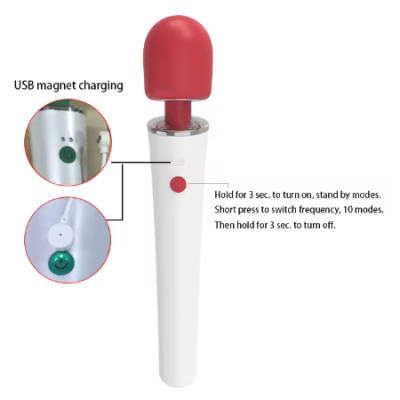 Аналог Хитачи с красной головкой 10 режимов Интим Хаус
