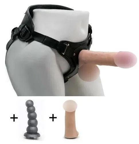 Страпон с тремя насадками "Best select" 6 дюймов - Фотография №5