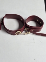 Фиксация крестовая оковы и поножи с золотой фурнитурой "Бордо" - Фотография №5