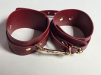 Фиксация крестовая оковы и поножи с золотой фурнитурой "Бордо" - Фотография №9