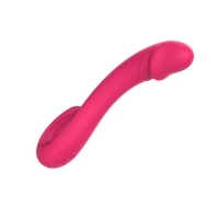 Вибратор "I-moon" розовый с загнутой головкой и ручкой кольцом - Фотография №4