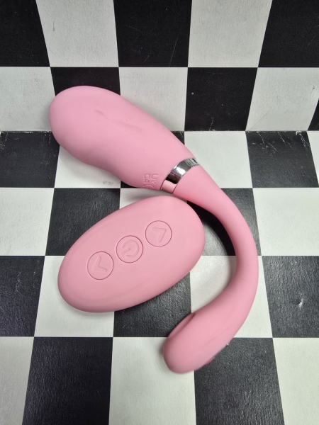 Вибро яичко вагинальное анатомичное "Мышка" с клиторальным подвижным хвостиком - Фотография №4