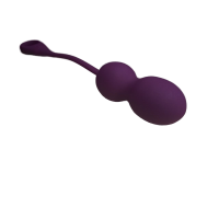 Вагинальные шарики "Pretty Love" Elvira фиолетовые двойные с вибро - Фотография №3