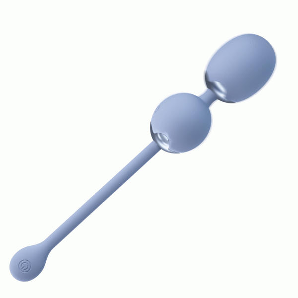 Вагинальные шарики "Pretty Love" Willie серые двойные на пульте - Фотография №2