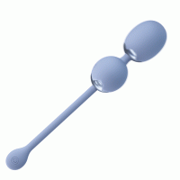 Вагинальные шарики "Pretty Love" Willie серые двойные на пульте - Фотография №2