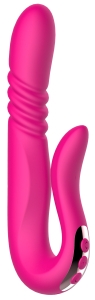 Вибратор с ротацией и поступательными движениями  "Оргазм" изогнутым клиторальным стимулятором - Фотография №1