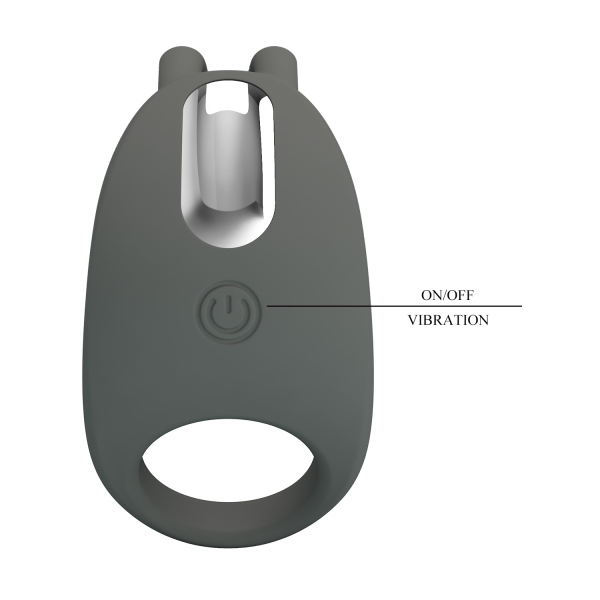 Виброкольцо с клиторальным стимулятором Master ring "Pretty Love" - Фотография №3