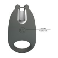 Виброкольцо с клиторальным стимулятором Master ring "Pretty Love" - Фотография №3