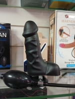 Фаллоимитатор черный маленький с увеличением объема Интим Хаус