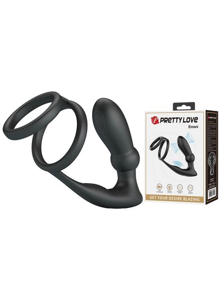 Массажер простаты "Pretty Love" с эрекционным кольцом - Фотография №2