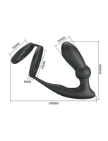 Массажер простаты "Pretty Love" с эрекционным кольцом - Фотография №4