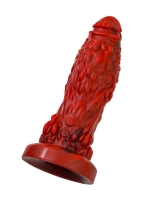 Вибратор "Black&Red" крупный красно-черный - Фотография №3