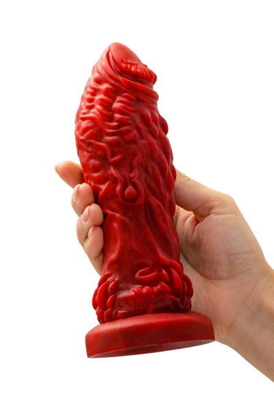 Вибратор "Black&Red" крупный красно-черный - Фотография №4