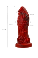 Вибратор "Black&Red" крупный красно-черный - Фотография №5