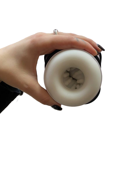 Мастурбатор черный с поступательными движениями и экраном - Фотография №9