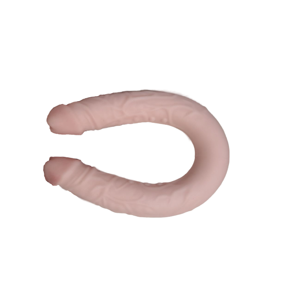 Фаллоимитатор два конца в ламинате кибер кожа - Фотография №2