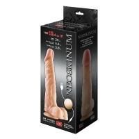 Толстенький Вибратор с мошонкой "Neoskin" с пультом дистанционным управлением Интим Хаус
