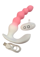 Анальная елочка "I-Moon" бело- розовая - Фотография №2