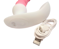 Анальная елочка "I-Moon" бело- розовая - Фотография №3