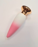 Пробка "I- Moon" перезаряжаемая бело- розовое амбре на д\у - Фотография №3