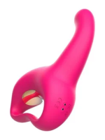 Вибратор костет "I- Moon" розовый с ручкой - Фотография №2