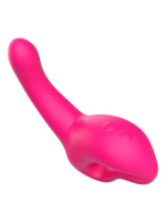 Вибратор костет "I- Moon" розовый с ручкой - Фотография №4