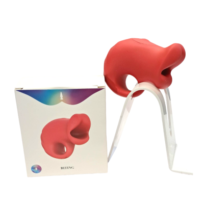 Вибратор ротик "I- Moon" красные губки стимуляция сжатием Интим Хаус