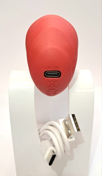 Вибратор ротик "I- Moon" красные губки стимуляция сжатием - Фотография №3