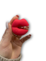 Зажимы на соски трепет с вибрацией "I-moon" красные губки перезаряжаемые - Фотография №6