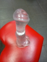 Вибратор крупный, конский, прозрачный - Фотография №3