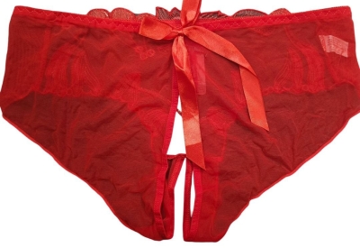 Трусики красные с узором Интим Хаус