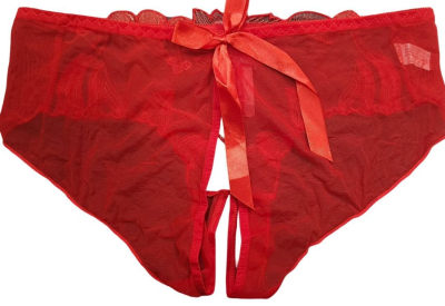 Трусики красные с узором Интим Хаус