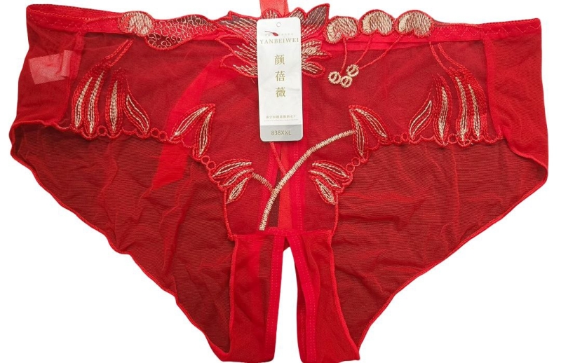 Трусики красные с узором - Фотография №2