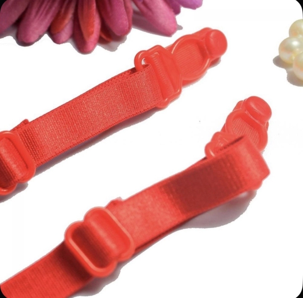 Пояс для чулок красный кружевной - Фотография №4