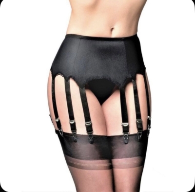 Пояс широкий черный XL Интим Хаус