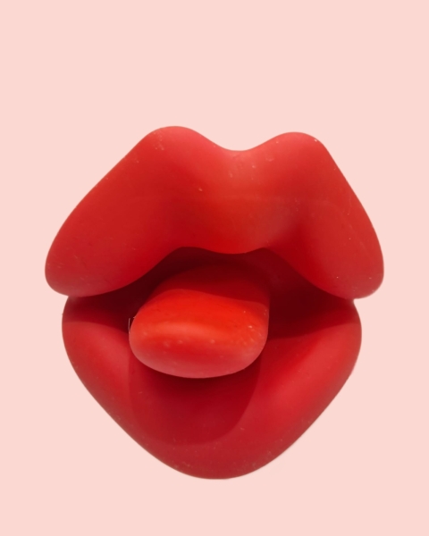 Вибратор в виде розы с язычком и отростком - Фотография №4