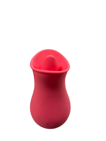 Вибратор розовый с язычком - Фотография №2