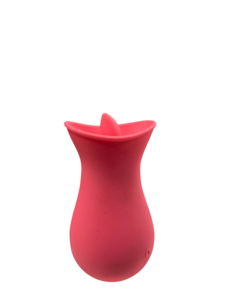 Вибратор розовый с язычком - Фотография №3