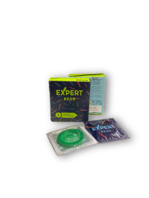 Презервативы светящиеся "Expert" Neon 3 шт. Интим Хаус