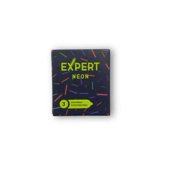 Презервативы светящиеся "Expert" Neon 3 шт. - Фотография №2