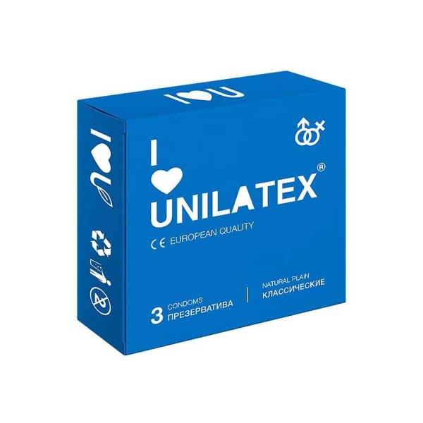 Презервативы "Unilatex" гладкие 3 шт классические - Фотография №1