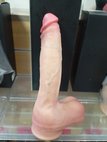 Фаллоимитатор реалистичный "Большая шишка" с мошонкой длинный на присоске - Фотография №2