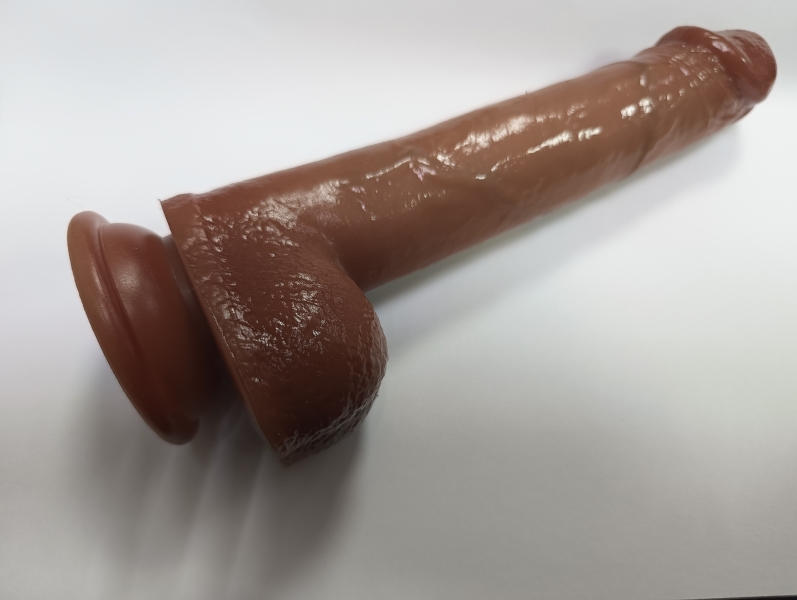 Фаллоимитатор с мошонкой "Карамелла" - Фотография №1