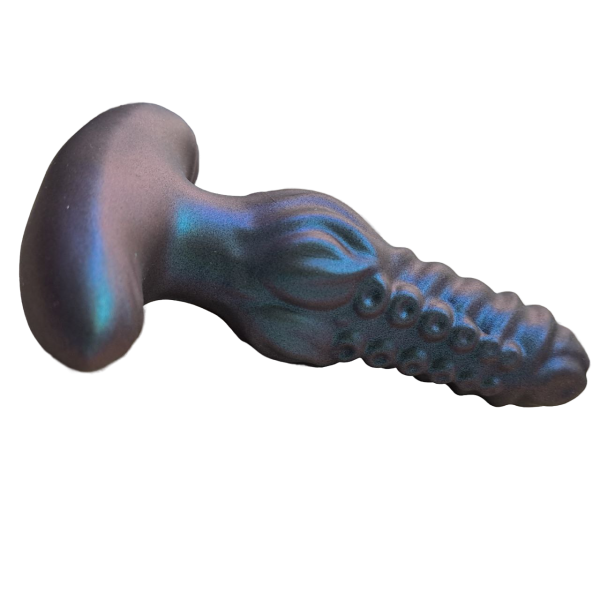 Пробка анальная щупальца, цвет темно зеленый металлик - Фотография №2